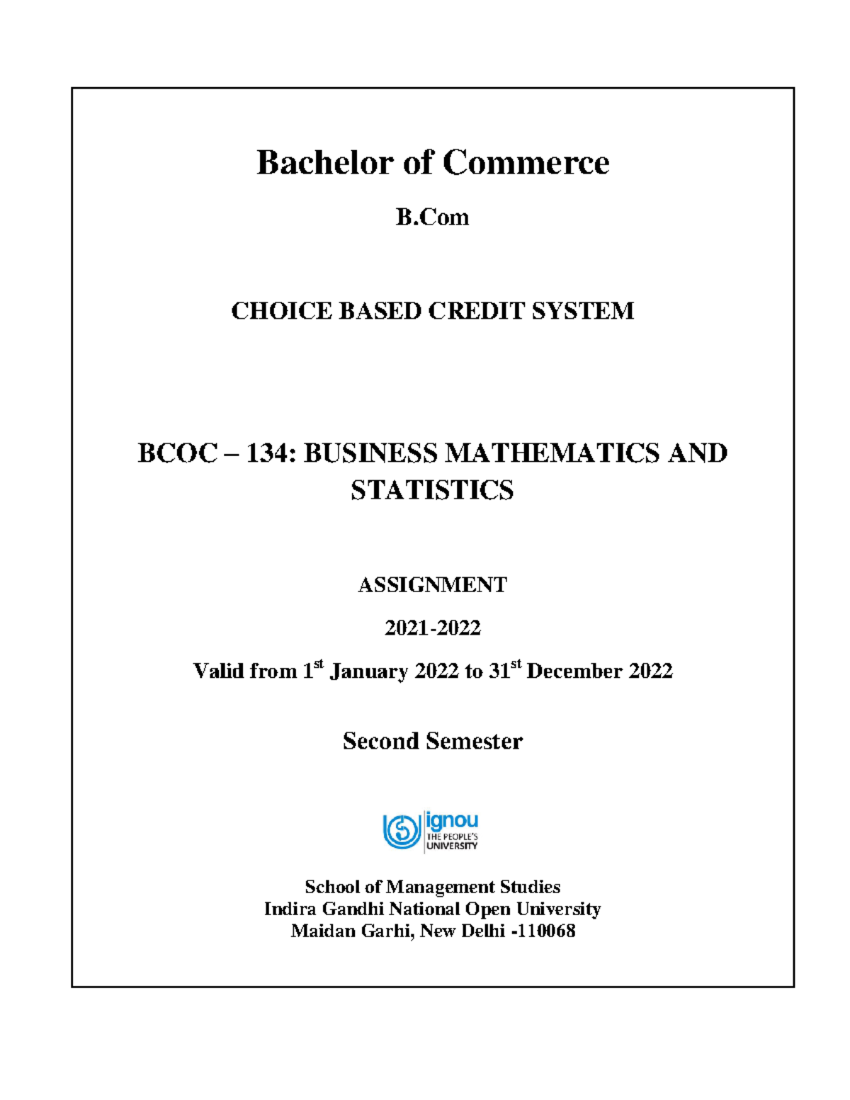 bcoc-134-business-mathmatics-e-bachelor-of-commerce-b-choice-based