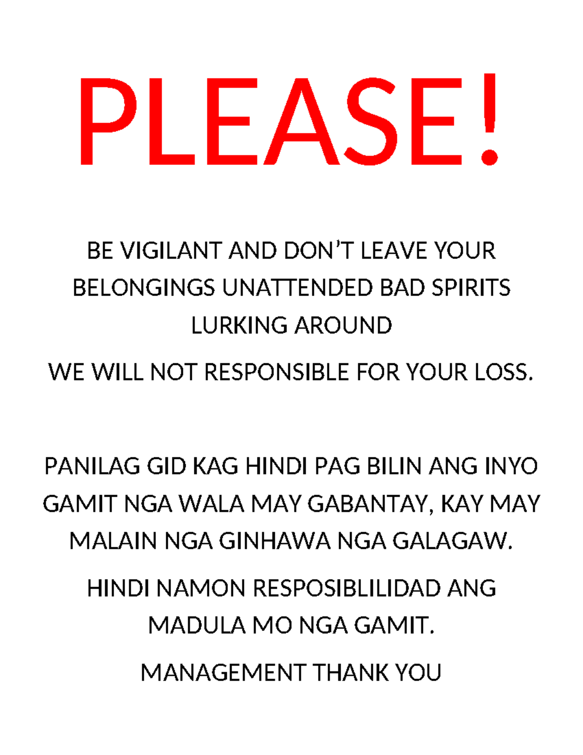 Please - review - English Education - PLEASE! BE VIGILANT AND DON’T ...