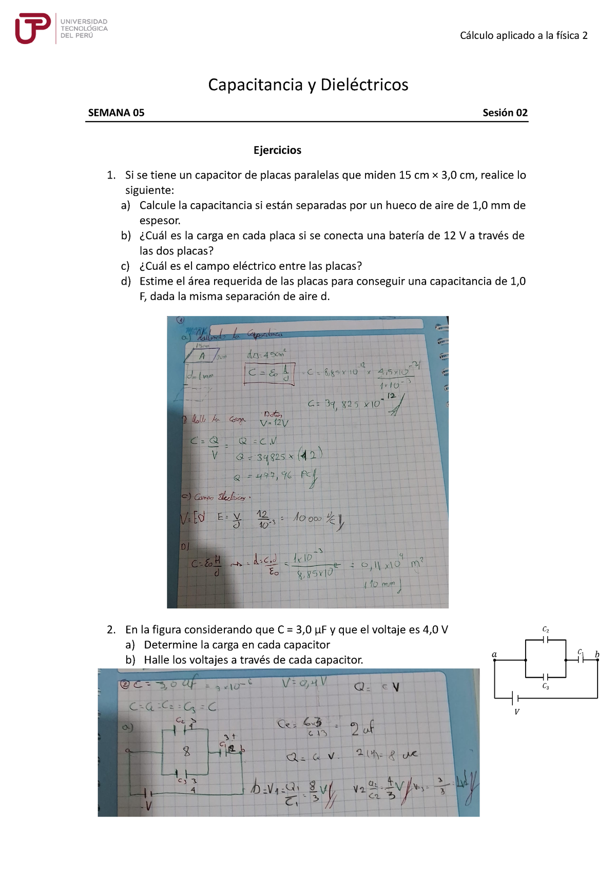 S05 S2 Ejercicios - ....... :v - Capacitancia Y Dieléctricos SEMANA 05 ...