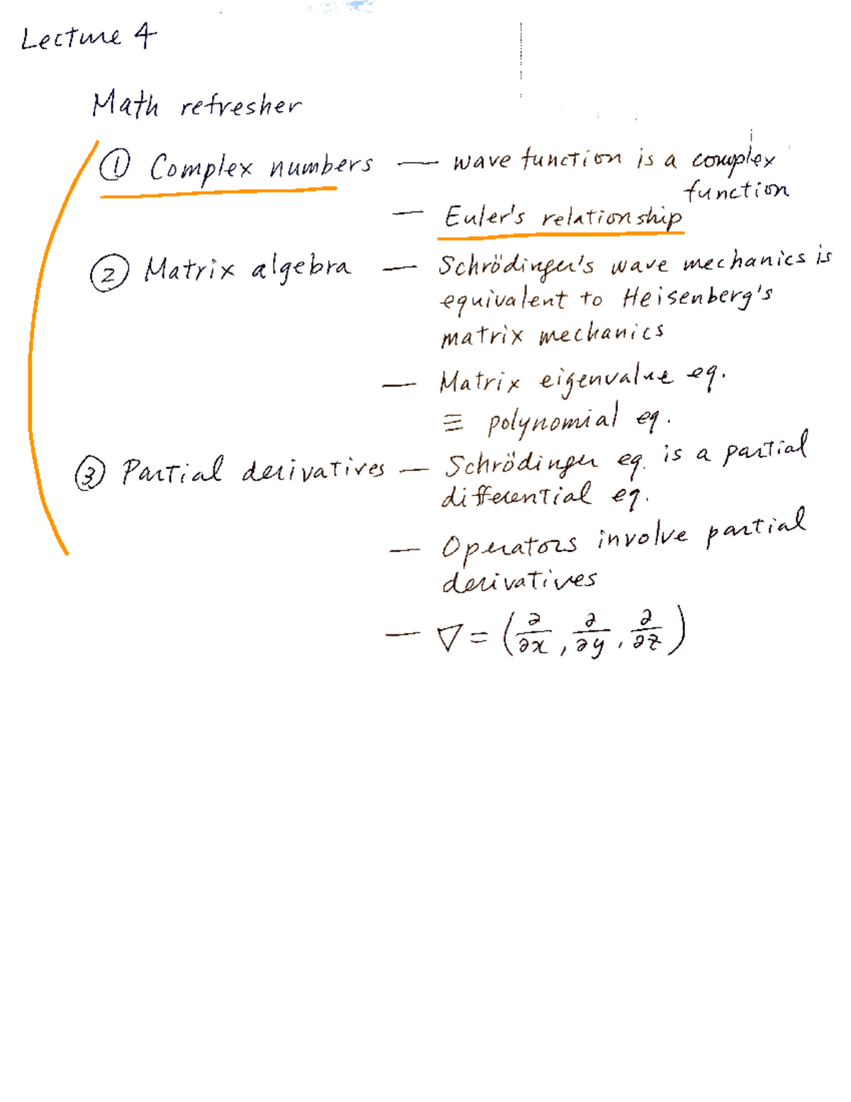 Lecture 4 Solutions - Homework - CHEM 442 Lecture 4 Problems 4-1. Write ...