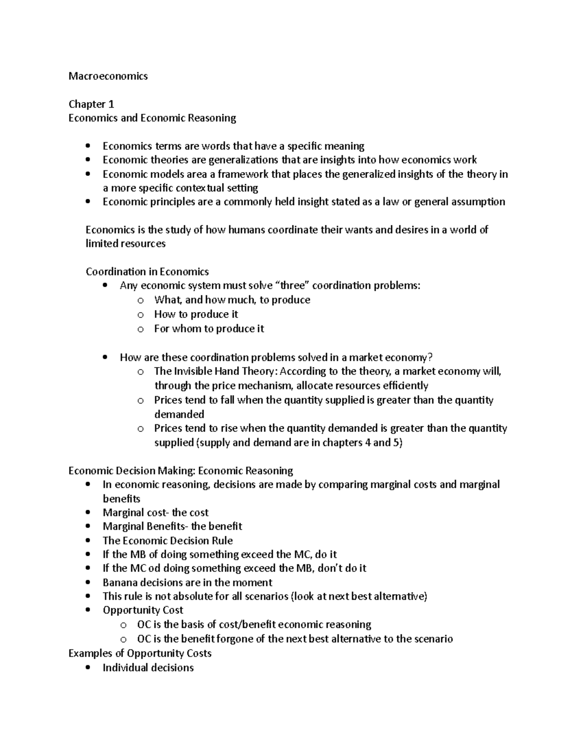 Chapter 1 - Lecture notes required for quizzes, tests, exams, etc ...