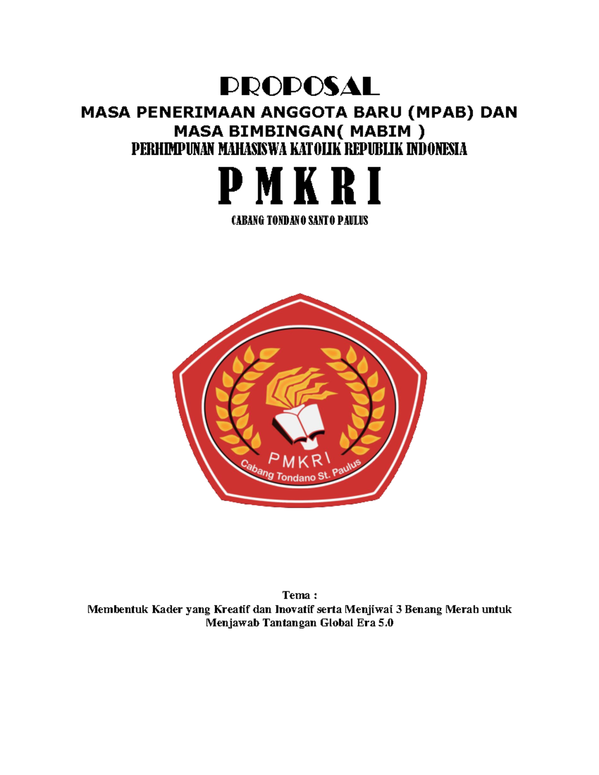 (02) Proposal Mabim - Good Every Time - PROPOSAL MASA PENERIMAAN ...