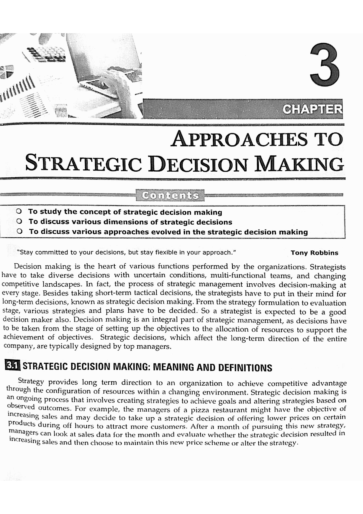 thesis strategic decision making
