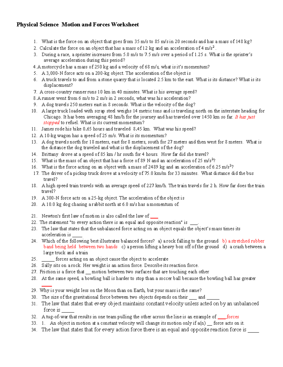 physical-science-motion-and-forces-worksheet-during-a-race-a