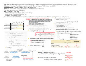 BUAD 311 - Midtern Notes - Process Flow Diagram Inventory Process ...