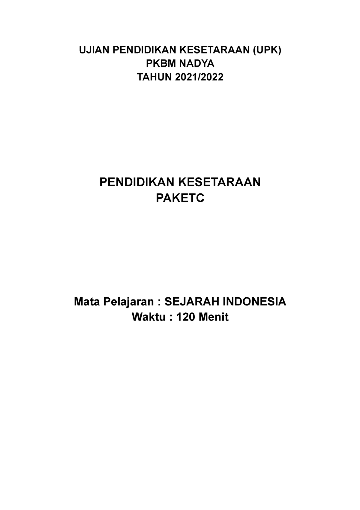 soal-upk-mapel-ekonomi-lecture-notes-1-ujian-pendidikan-kesetaraan