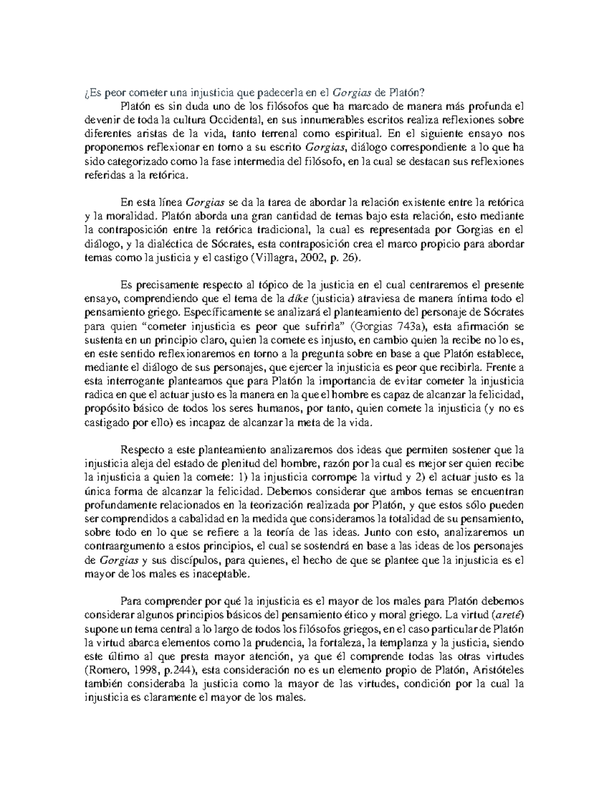 Gorgias- Es Peor Cometer Una Injusticia O Recibirla - ¿Es Peor Cometer ...