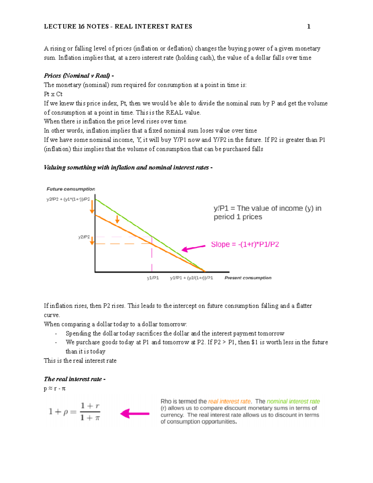 lecture-16-notes-real-interest-rates-a-rising-or-falling-level-of