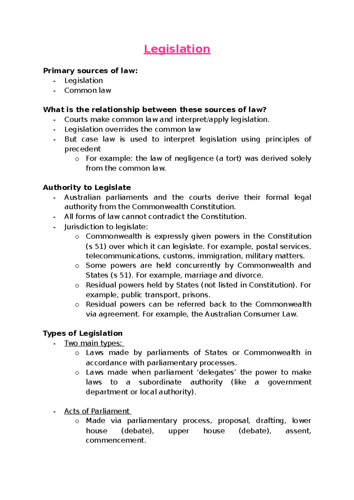 legislation-legislation-overrides-the-common-law-but-case-law-is