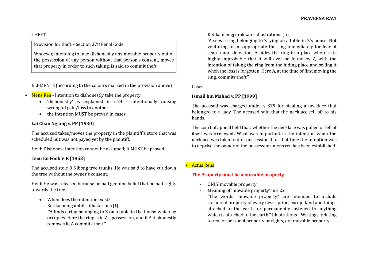 theft-criminal-law-notes-criminal-law-ii-ukm-studocu