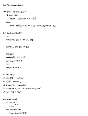 Python Chapter 4 Warm-up Exercises - Warm Up Exercises 1 Evaluate Ex 21 ...