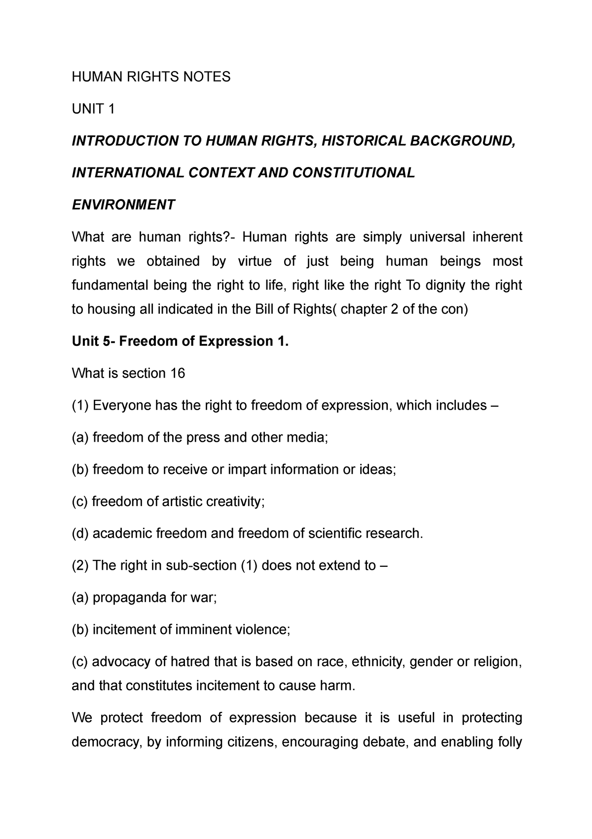 human-rights-notes-human-rights-notes-unit-1-introduction-to-human