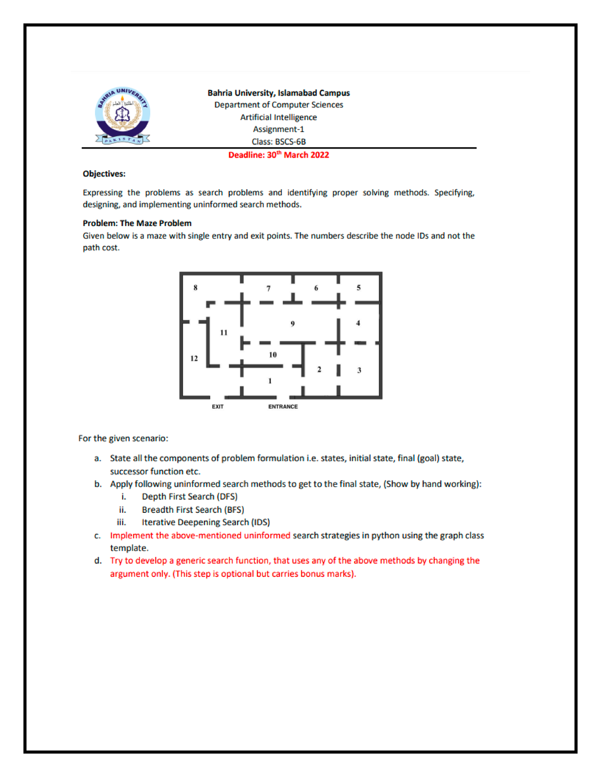 Components Of Problem Formulation