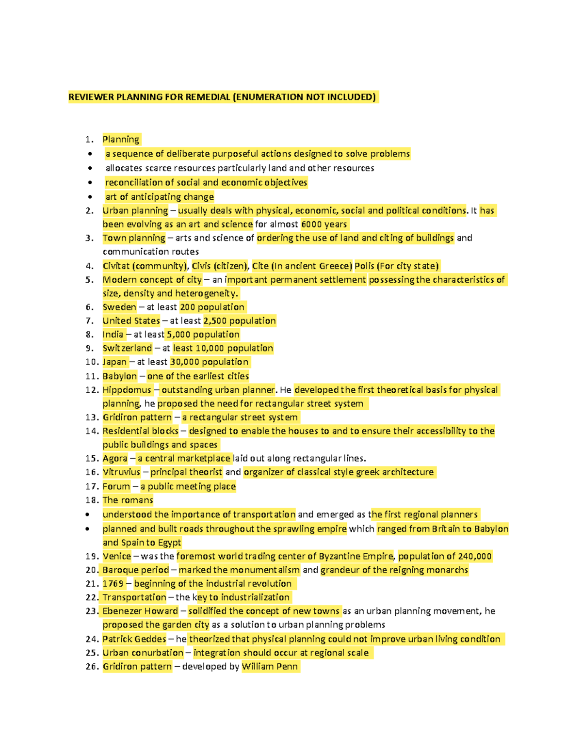 Reviewer Planning FOR Remedial - REVIEWER PLANNING FOR REMEDIAL ...