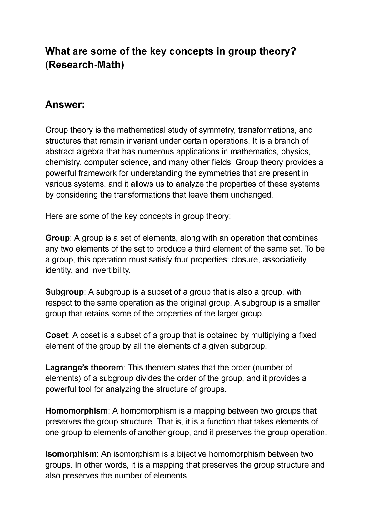 what-are-some-of-the-key-concepts-in-group-theory-what-are-some-of-the-key-concepts-in-group