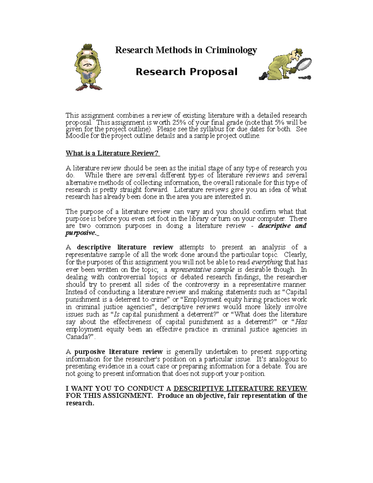 criminology research proposal example