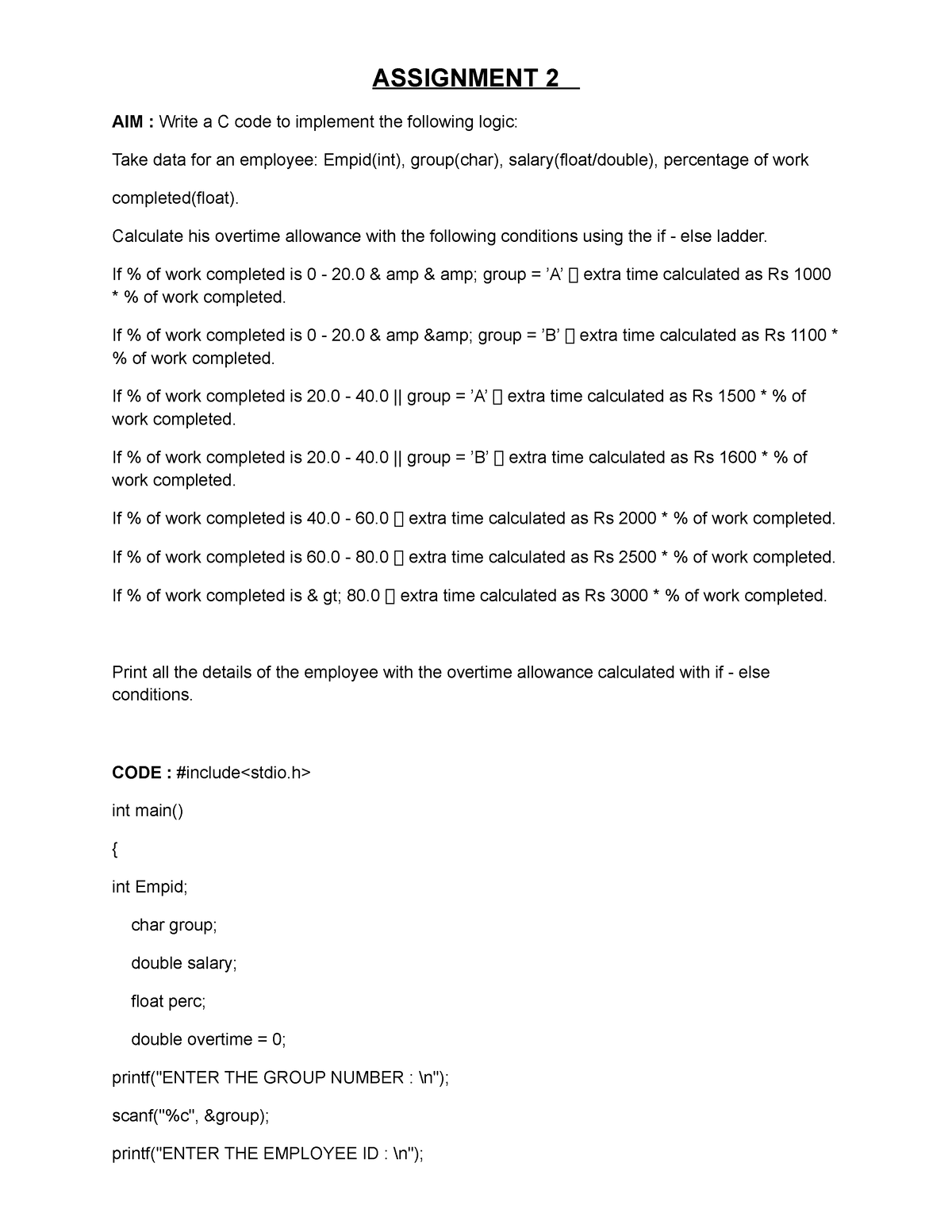 assignment on computer fundamentals