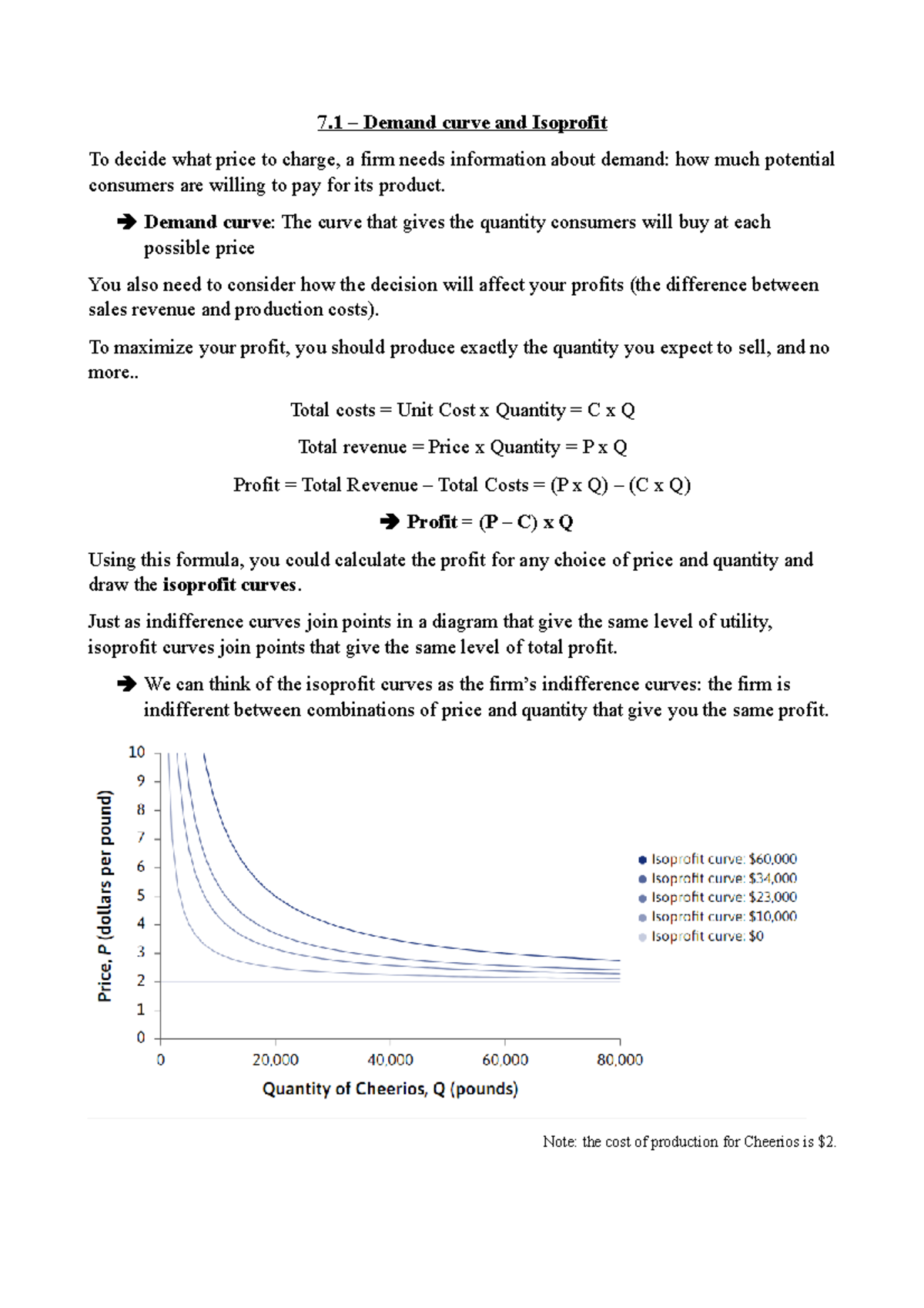 Chapter 7 - Unit 7 Core The Economy Summary - 7 – Demand Curve And ...