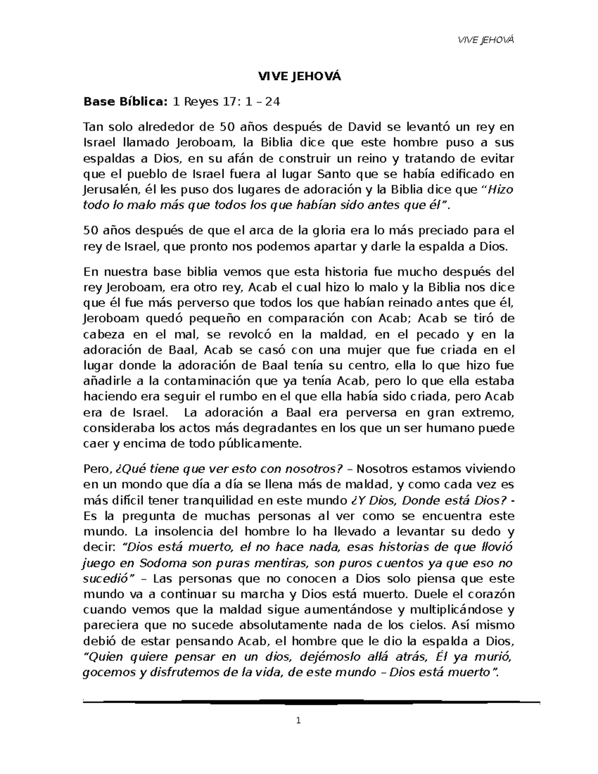 10. VIVE Jehová - Se detalla como se alaba a Jehová - VIVE JEHOVÁ Base ...