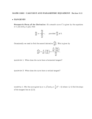 6.6-6.7 calculus II classwork - MATH 12003 - Studocu