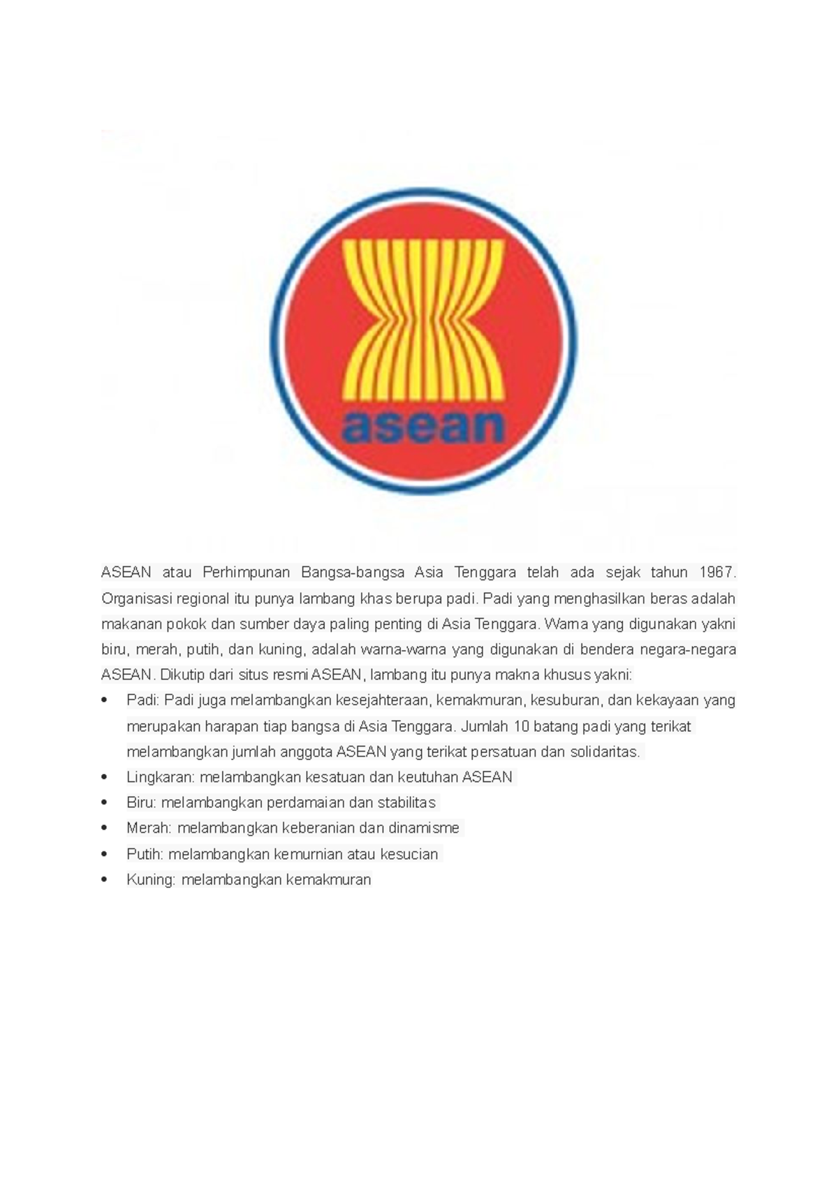 Asean Atau Perhimpunan Bangsa - ASEAN Atau Perhimpunan Bangsa-bangsa ...