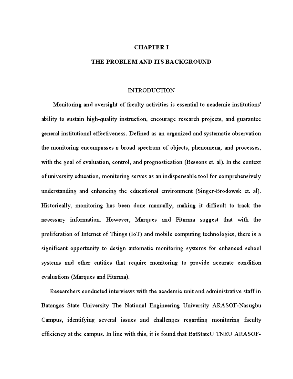 Final-chapter-1 - Thesis Chapter 1 - CHAPTER I THE PROBLEM AND ITS ...