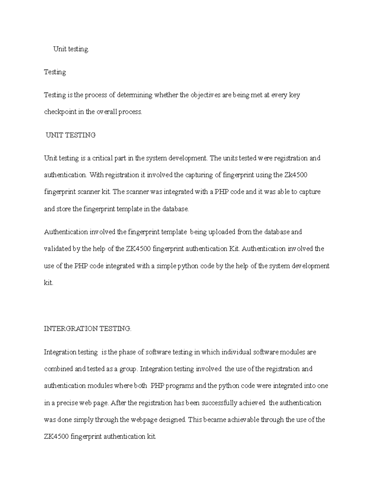 Unit testing - Copy - Unit testing. Testing Testing is the process of ...
