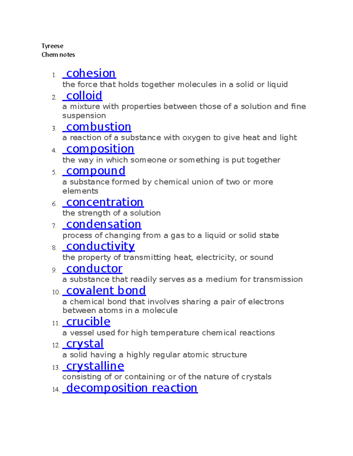 Chem 67 - good notes i have used on testt and quizzes i have done great ...