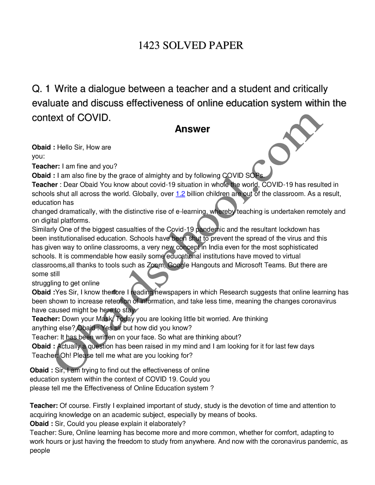 1423 solved assignment 2021 pdf