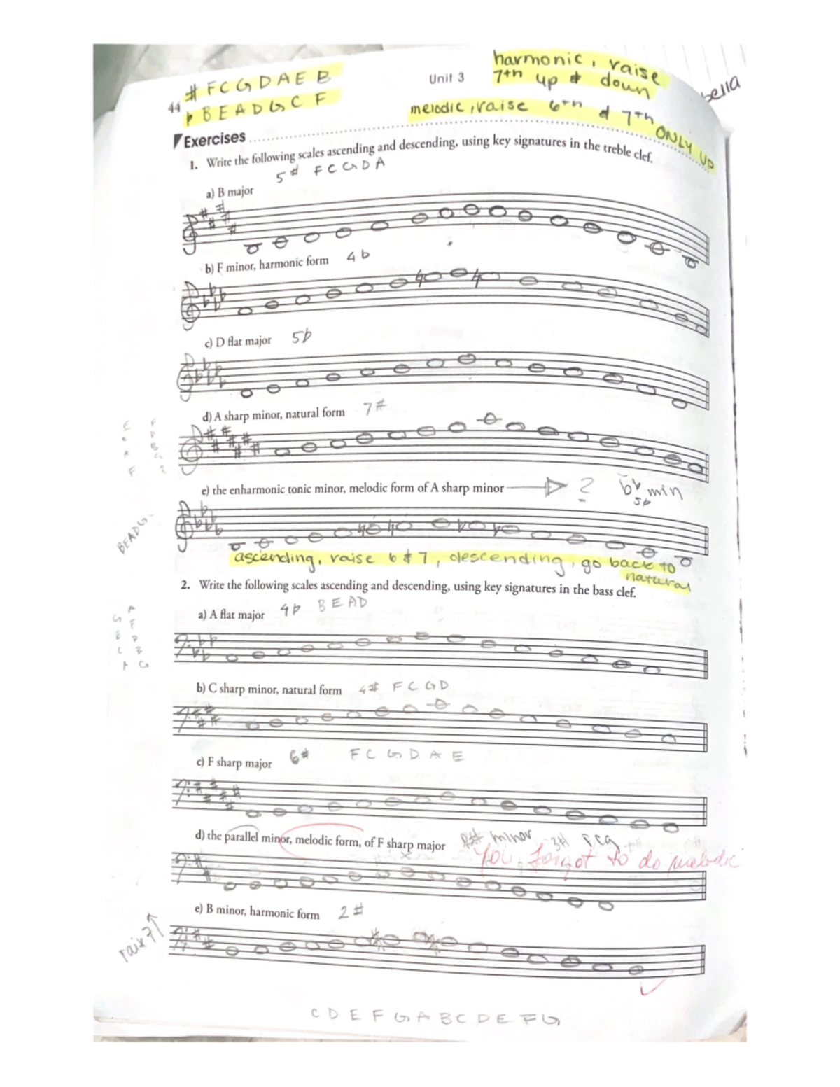 Music Theory- Unit 3 Keys and Scales - Studocu