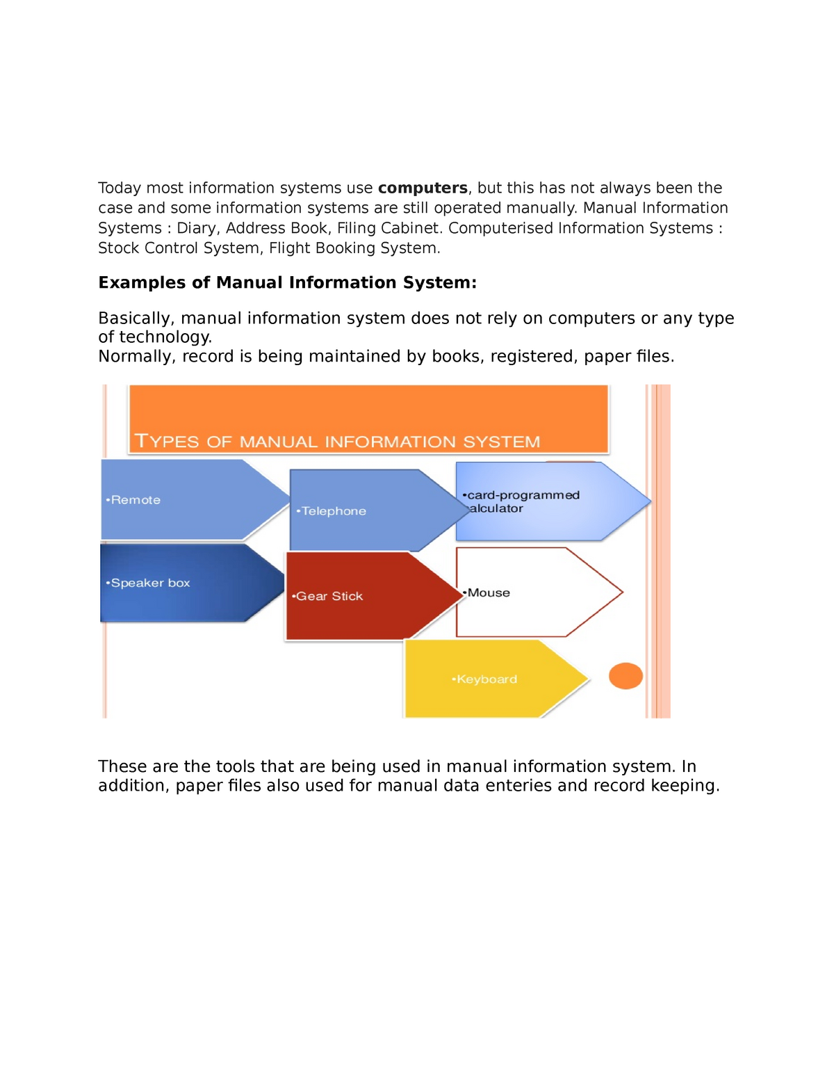 management information system example case study