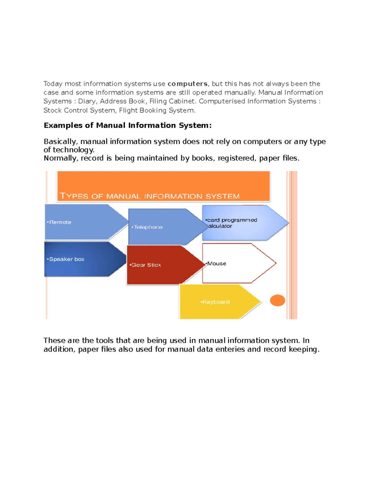 Management Information System Case Study Today Most Information 