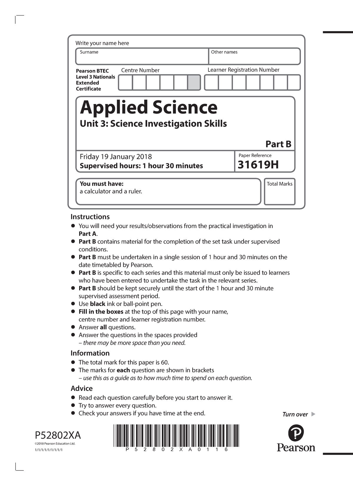 Diffusion Unit 3 Task Part B - Applied Science Unit 3: Science ...