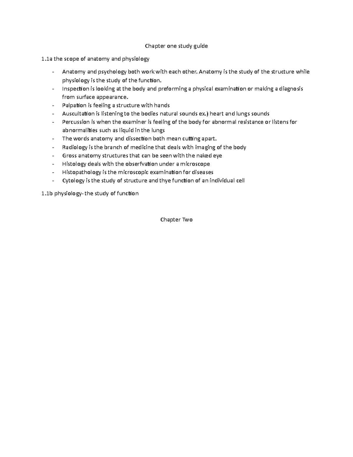 Textbook summaries - Lecture notes chapter 1 - Chapter one study guide ...