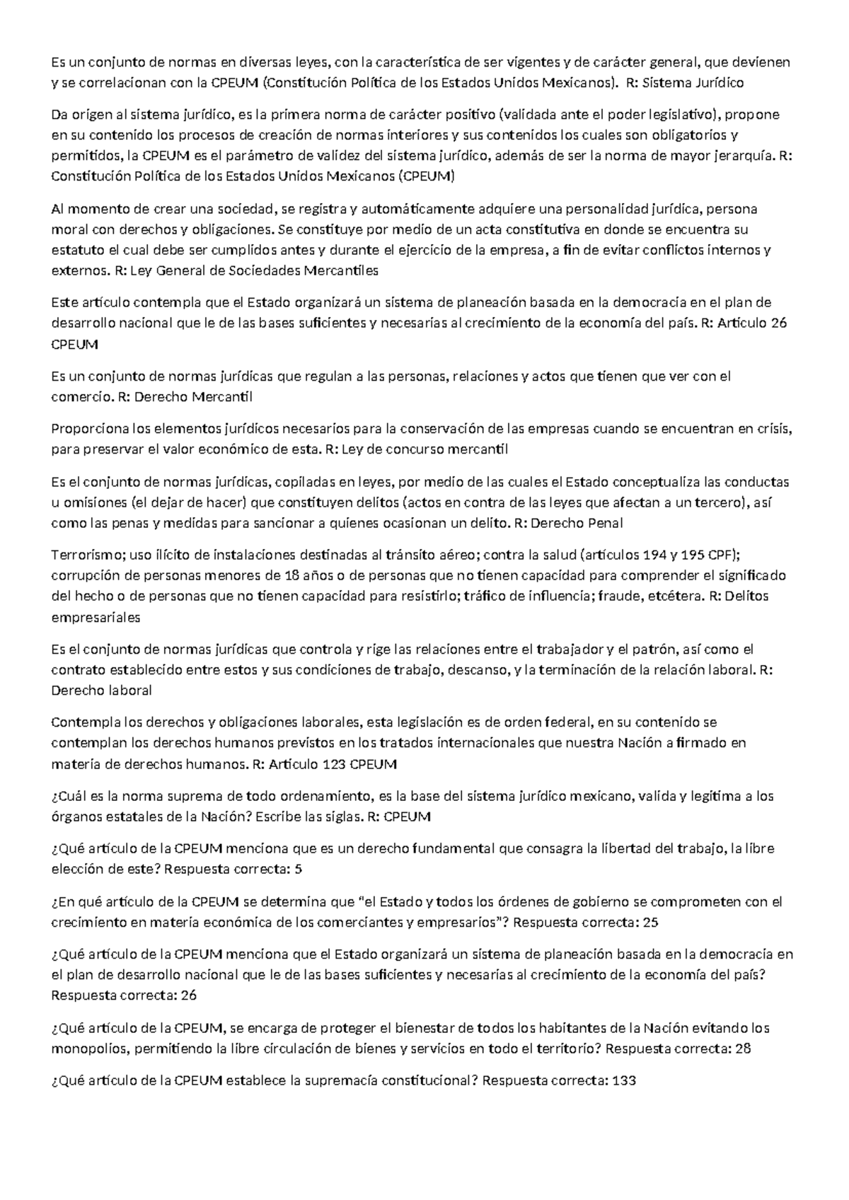 Repaso Tema 2 Semana 2 - Es un conjunto de normas en diversas leyes ...