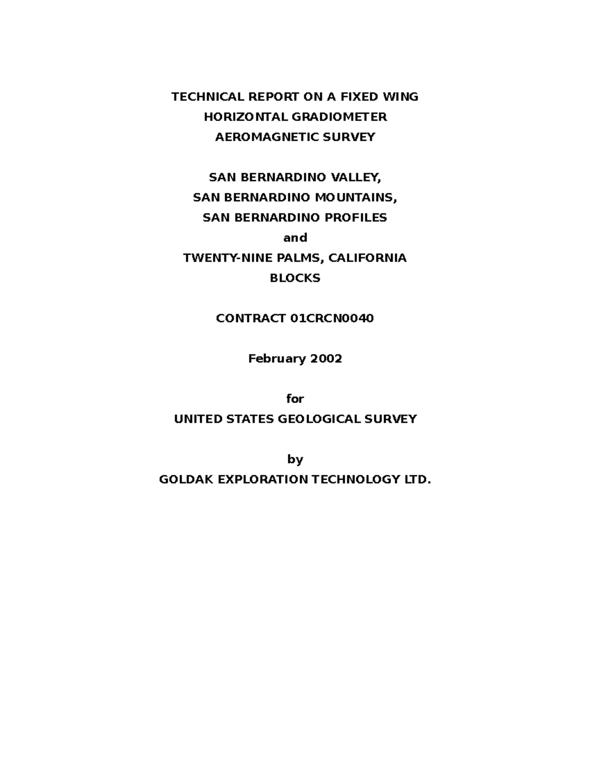 Technical Report Template 01 21 04 - TECHNICAL REPORT ON A FIXED WING ...