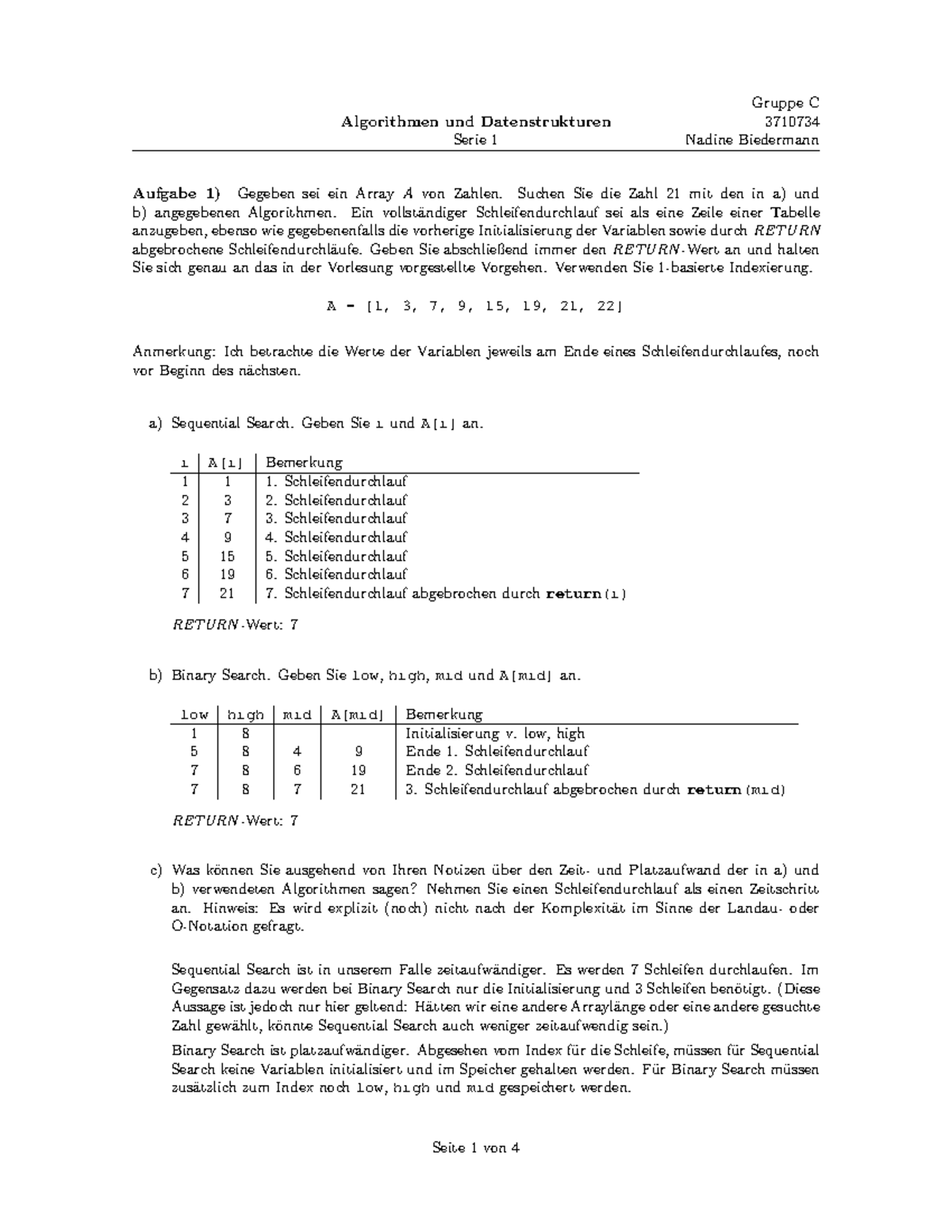 Loesung 01 - 2018 Ws Lösungen Zu Den Aufgabenblatt 1A - Algorithmen Und ...