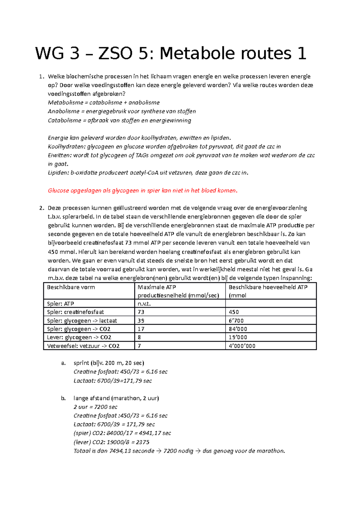 Werkgroep 3 Uitwerkingen Van De Vragen; Metabolisme 2 - WG 3 – ZSO 5 ...