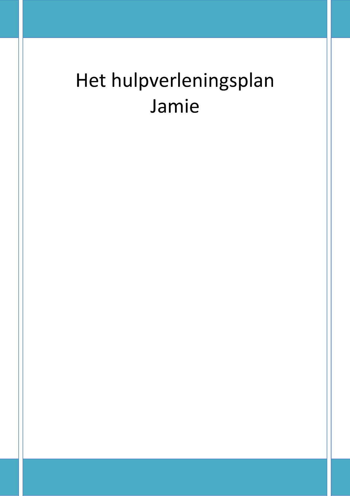 Werkstuk/essay P3 Ontwerpen Van Plan Van Aanpak - Het ...