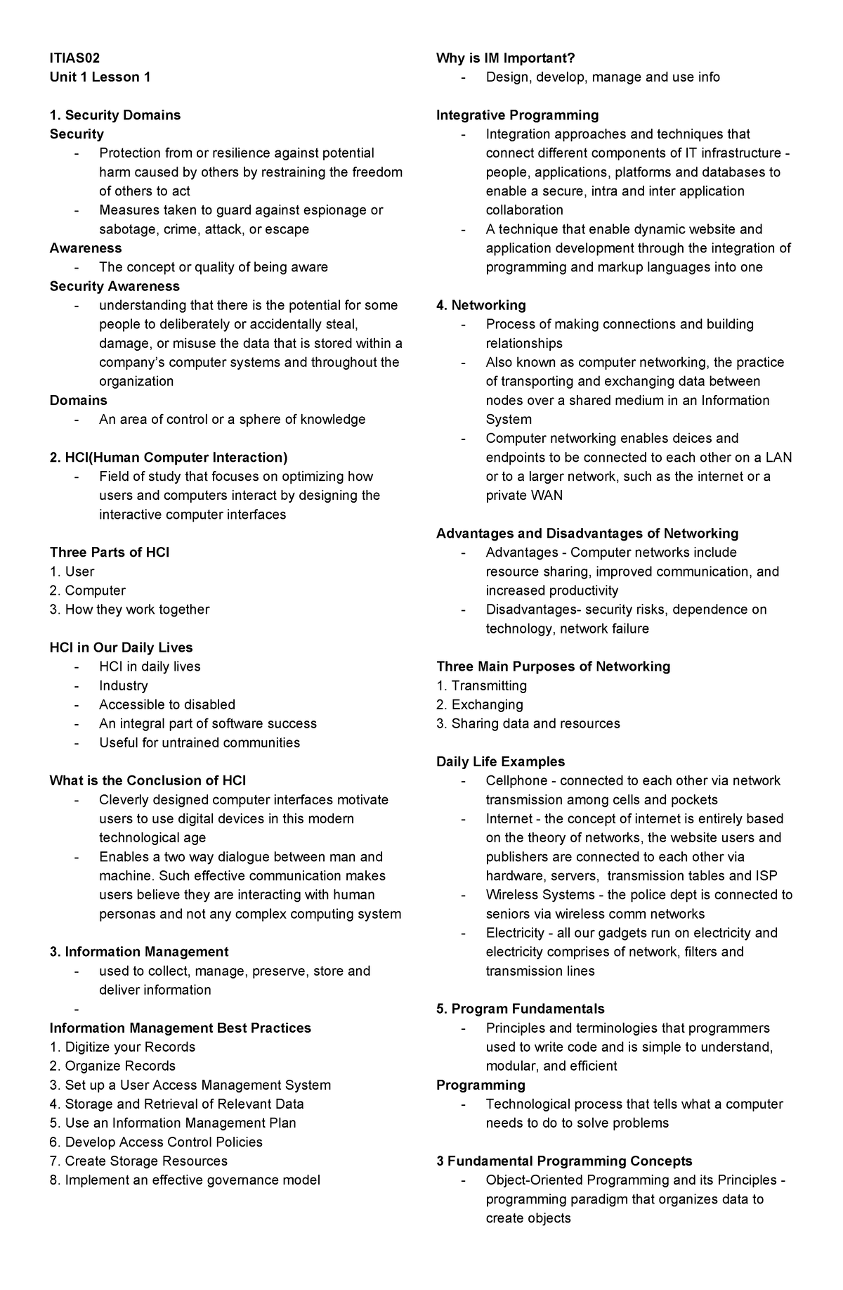 Itias 02-Lesson-2 - WEB SECURITY - ITIAS Unit 1 Lesson 1 Security ...