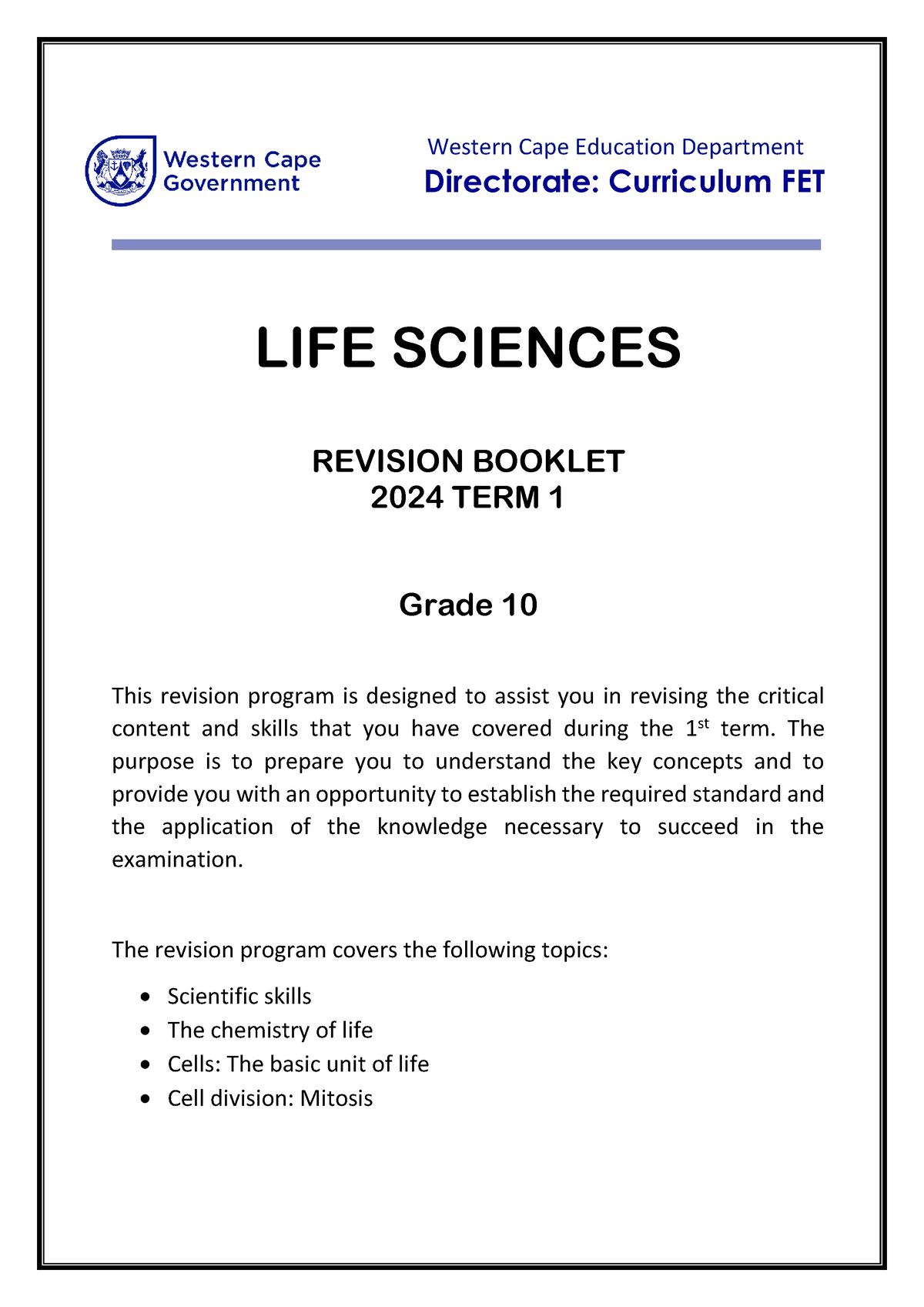 life science grade 10 assignment 17 may 2023