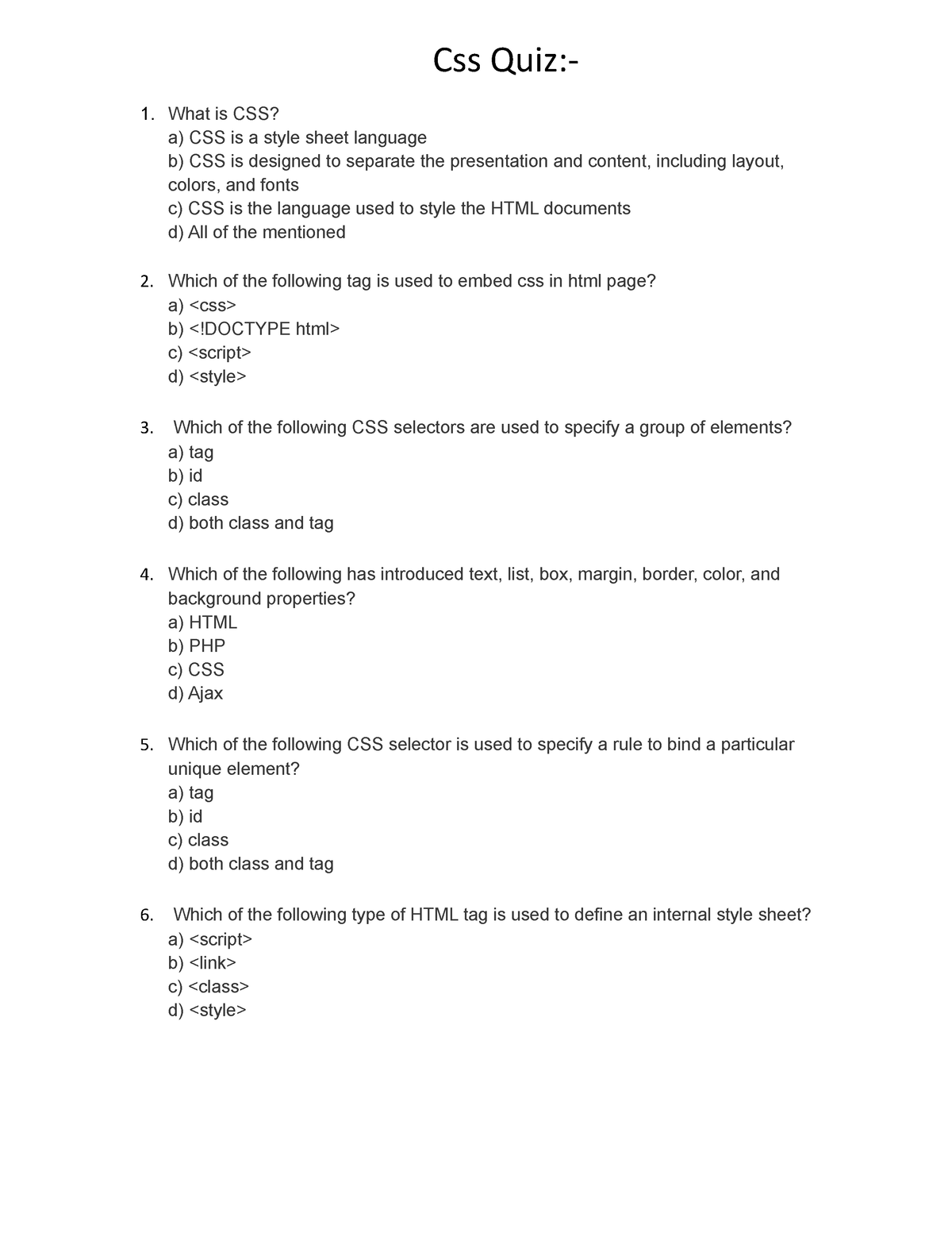 css-quiz-css-quiz-1-what-is-css-a-css-is-a-style-sheet-language