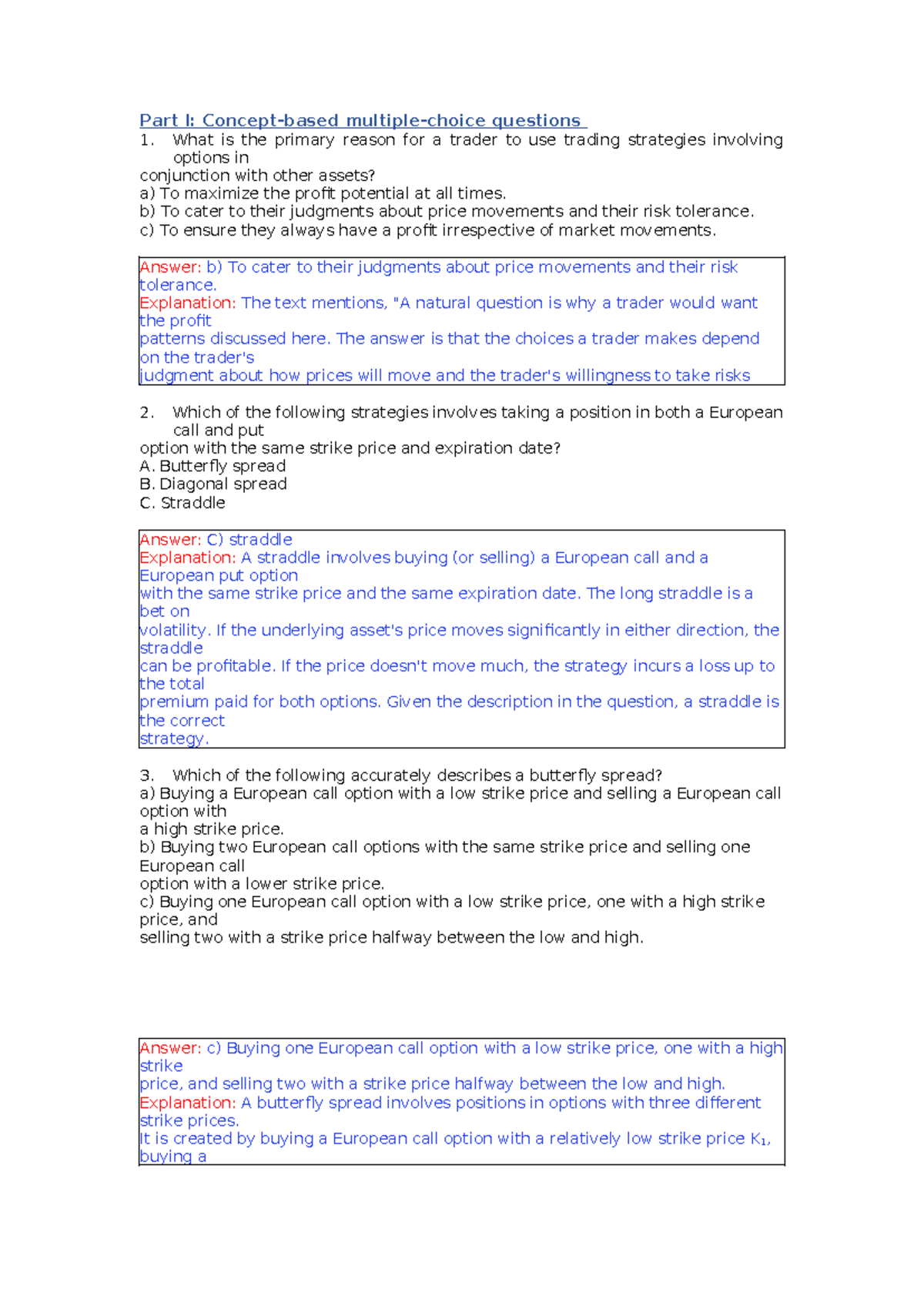 Practice Question - lecture notes - Part I: Concept-based multiple ...