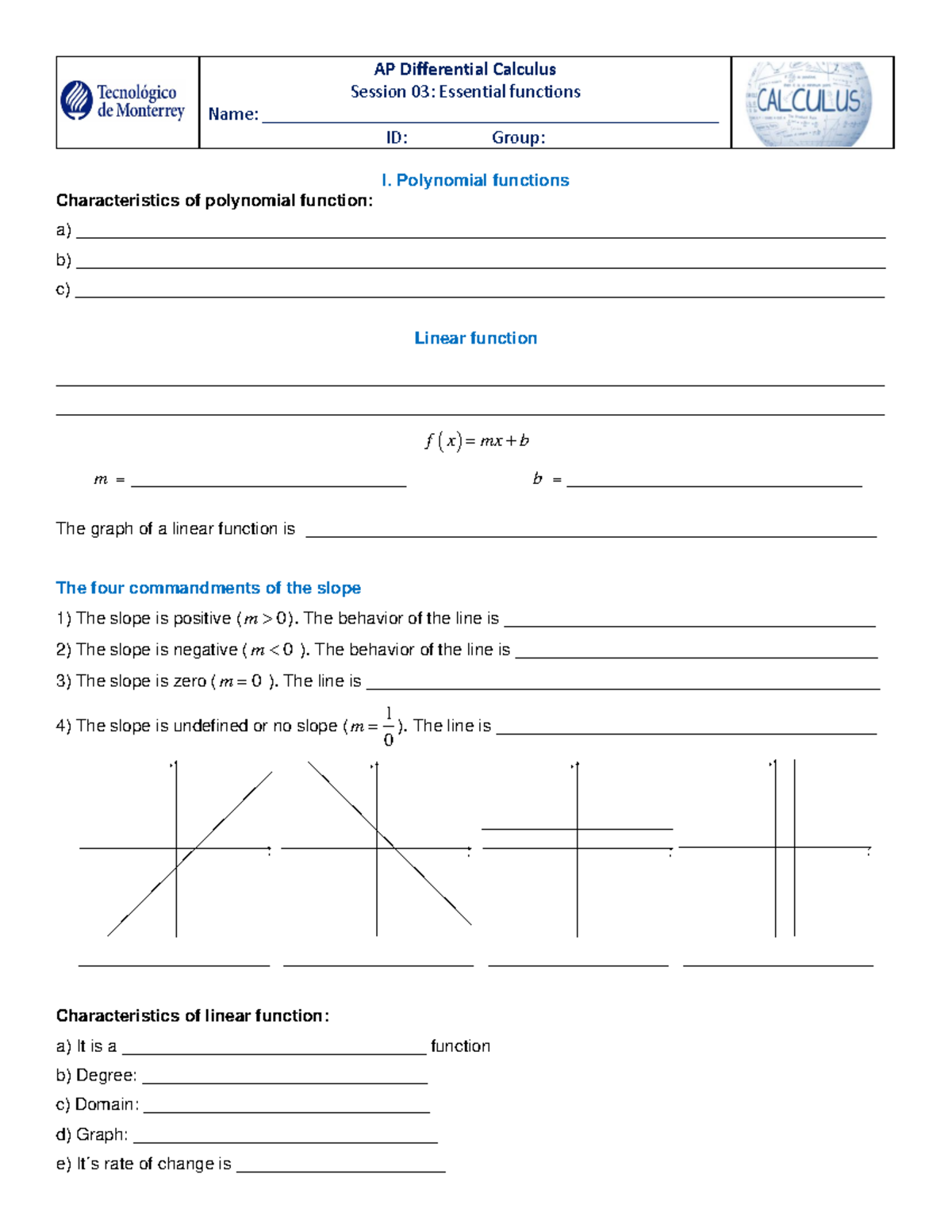 Act ses03 M5AP essential funtions AD22-1 - Session 03: Essential ...