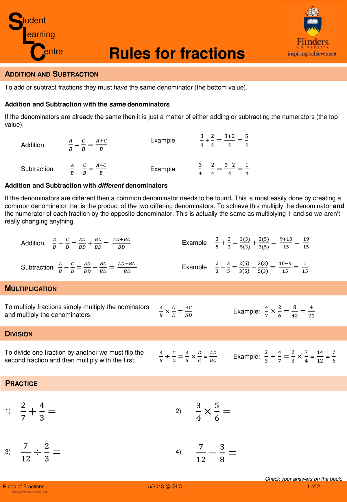 rules-for-fractions-fraction-summary-rules-for-fractions-tudent-c