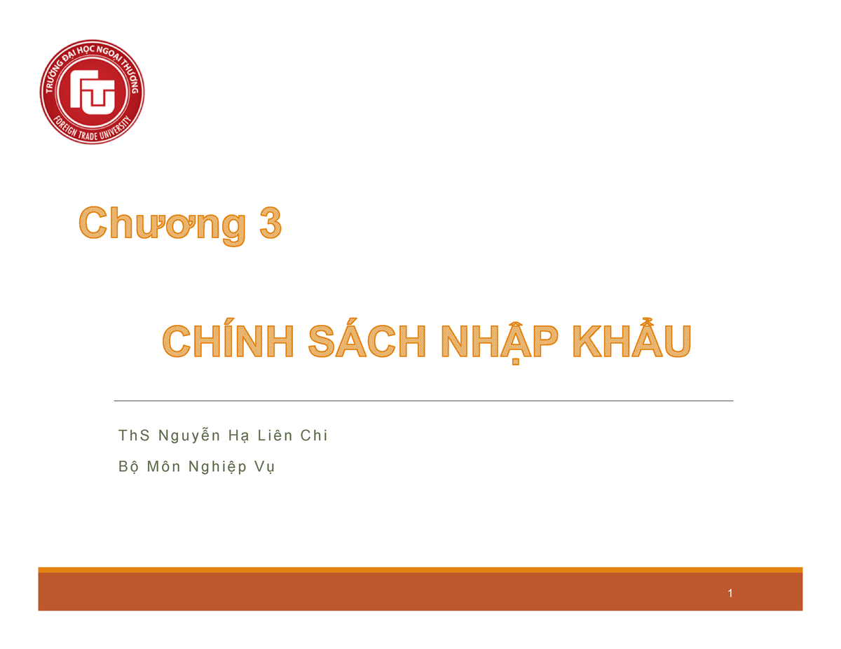 Chương 3 - Chương 3 - T H S N G U Y ễ N H ạ L I ê N C H I B ộ M ô N N G ...