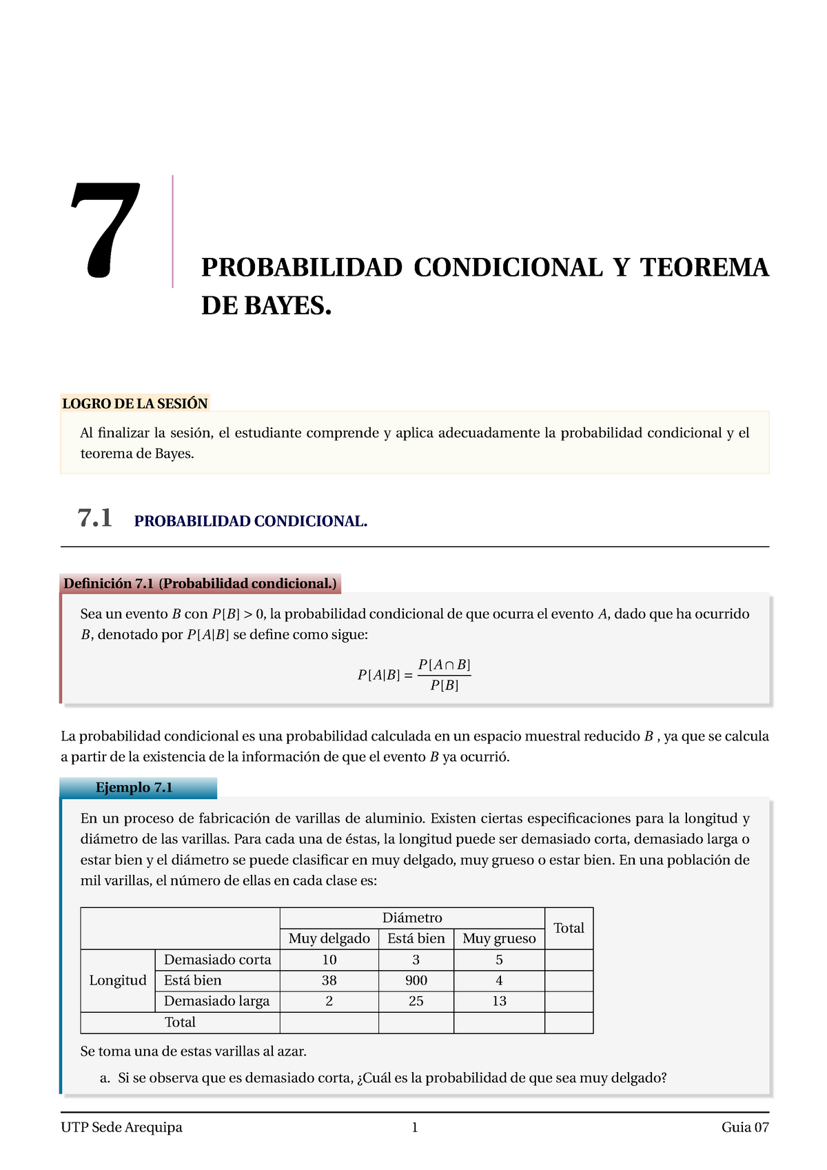 S09.s1 - Teoría Y Práctica - 7 PROBABILIDAD CONDICIONAL Y TEOREMA DE ...