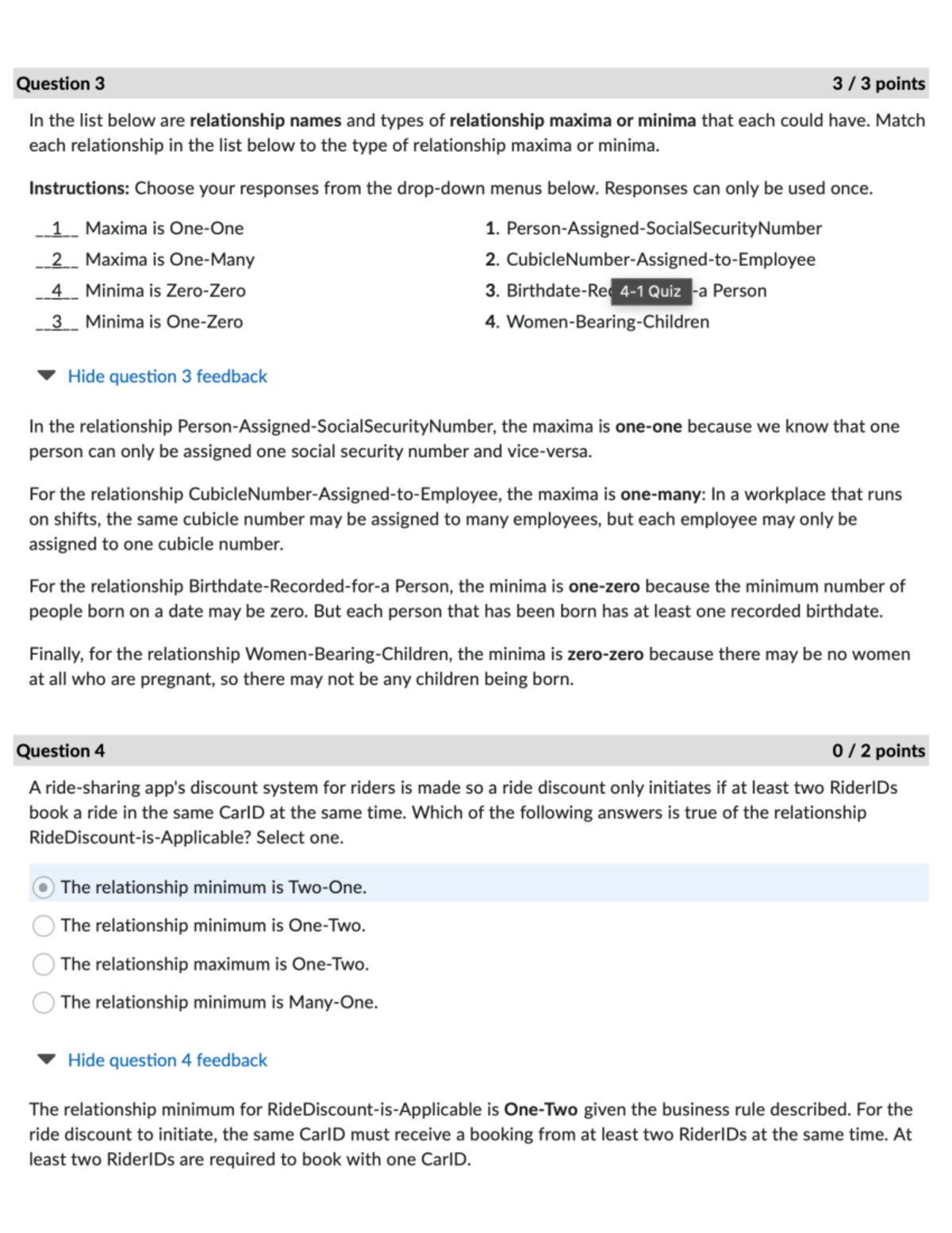 DAD 220 4.1 QUIZ - Question 3 3 3 points In the list below are ...