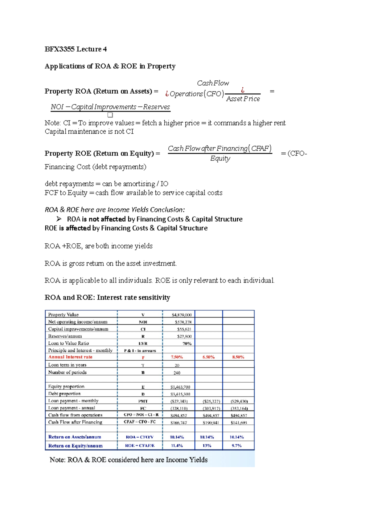BFX3355 Lecture 4 Notes - BFX3355 - Monash - Studocu