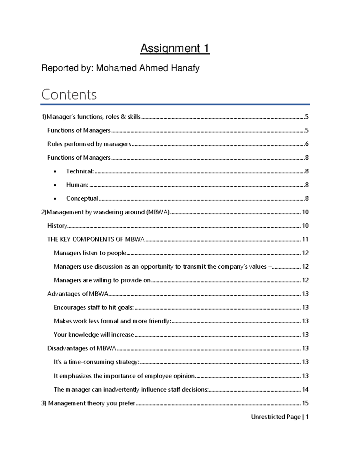 contemporary-management-assignment-1-studocu